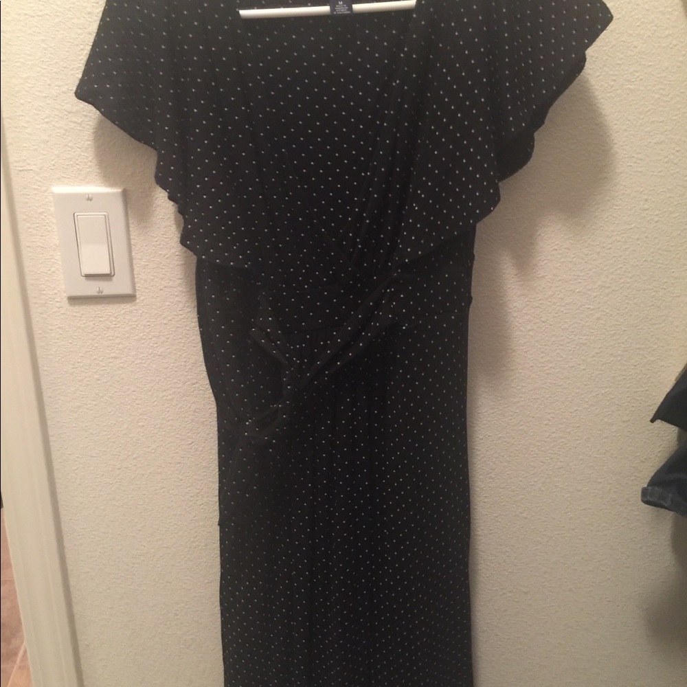 Gap polka dot wrap, tie waist dress